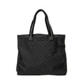 Shoulder Bag Square Web Shopper Black Monogrammed Nylon Canvas