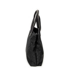 Sac Bandoulière Carré Cabas Toile Nylon Monogrammée Noire