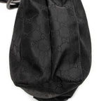 Shoulder Bag Square Web Shopper Black Monogrammed Nylon Canvas