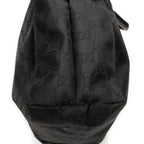 Shoulder Bag Square Web Shopper Black Monogrammed Nylon Canvas