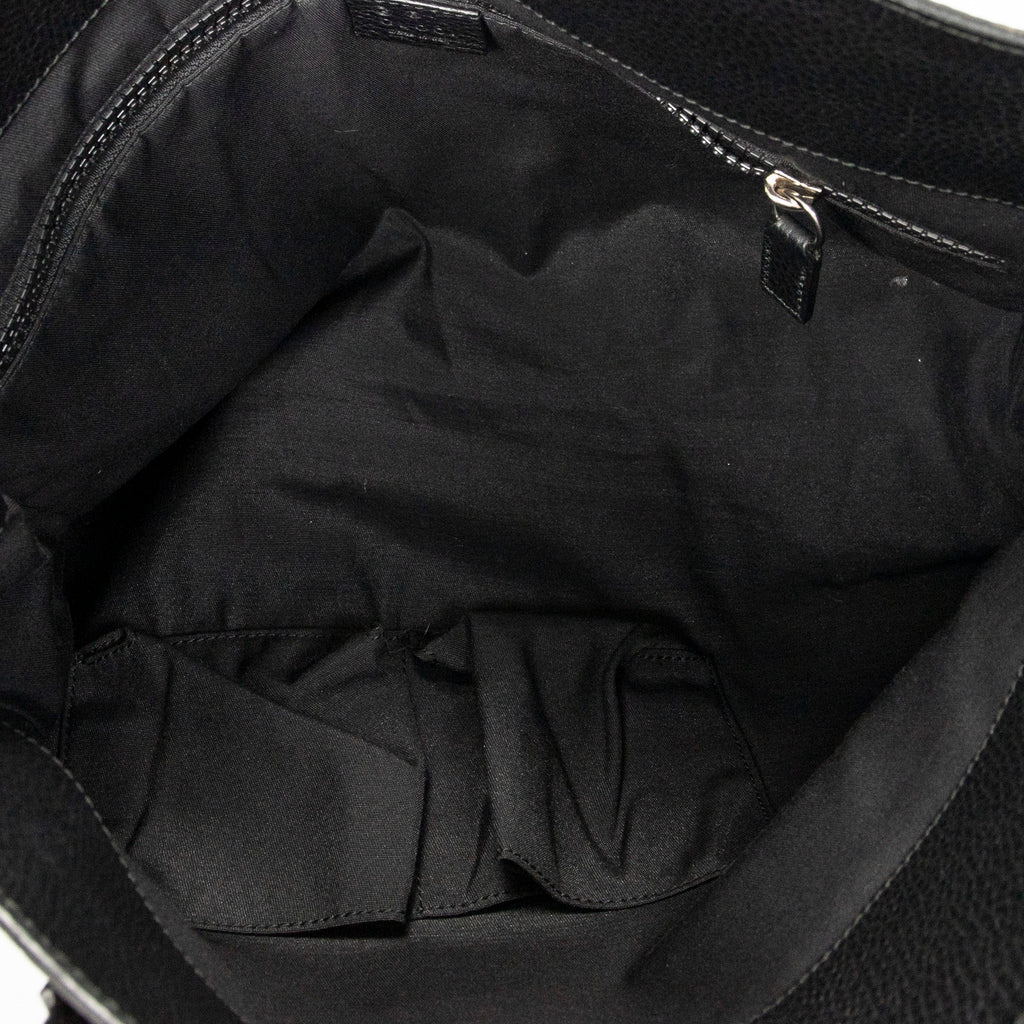 Shoulder Bag Square Web Shopper Black Monogrammed Nylon Canvas