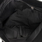 Shoulder Bag Square Web Shopper Black Monogrammed Nylon Canvas