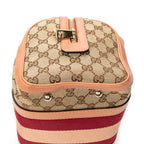 Shoulder Bag Small Web Joy Boston Pink Monogrammed Canvas