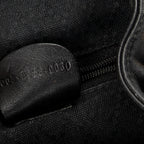 Backpack Mini Bamboo Backpack Black Calfskin Leather