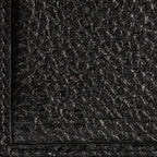 Wallet Interlocking G Compact French Wallet Black Grained Calfskin Leather