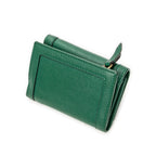Wallet GG Diana Bamboo Trifold Wallet Green Calfskin Leather