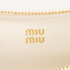 Pouch Glasses Pouch White Nappa Matelasse Leather