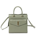 Shoulder Bag Small Uptown Tote Light Green Calfskin Leather
