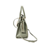 Shoulder Bag Small Uptown Tote Light Green Calfskin Leather