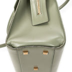 Shoulder Bag Small Uptown Tote Light Green Calfskin Leather