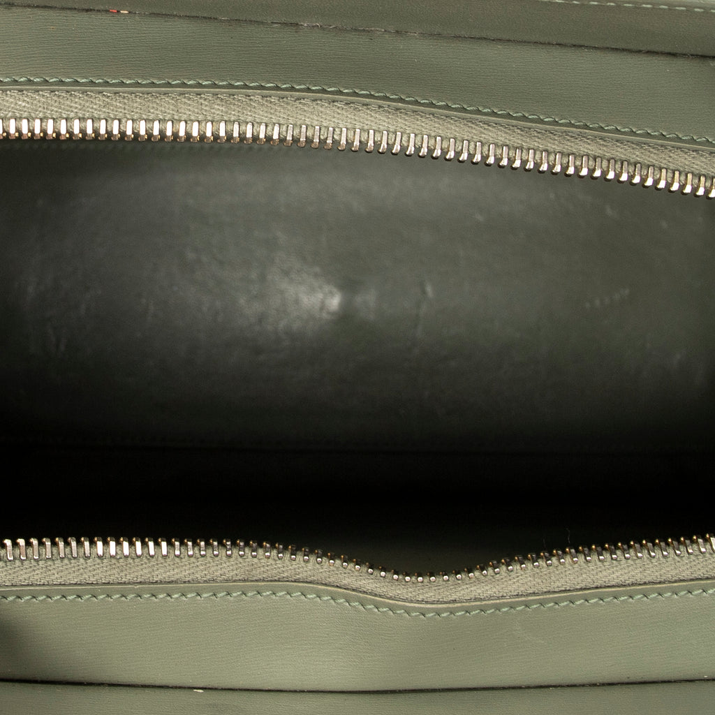 Shoulder Bag Small Uptown Tote Light Green Calfskin Leather