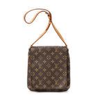 Shoulder Bag Musette Salsa Brown Monogram Canvas