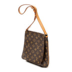 Sac Bandoulière Musette Salsa Monogram Toile Marron