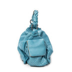 Shoulder Bag Cocker Hobo Blue Trimmed Intrecciato Leather