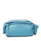 Shoulder Bag Cocker Hobo Blue Trimmed Intrecciato Leather