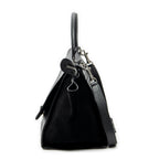 Shoulder Bag Medium Trapeze Black Grained Calfskin Leather