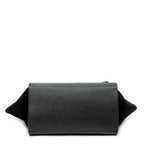 Shoulder Bag Medium Trapeze Black Grained Calfskin Leather