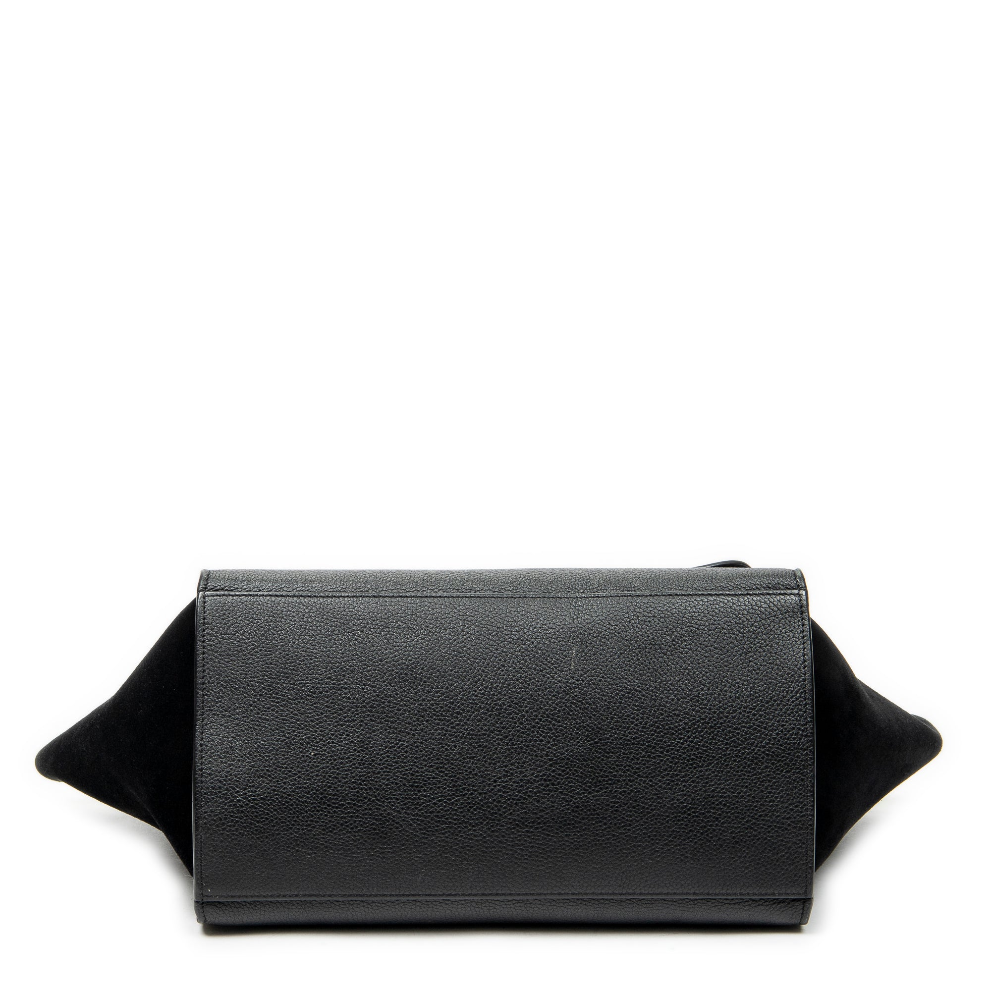 Shoulder Bag Medium Trapeze Black Grained Calfskin Leather