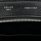 Shoulder Bag Medium Trapeze Black Grained Calfskin Leather