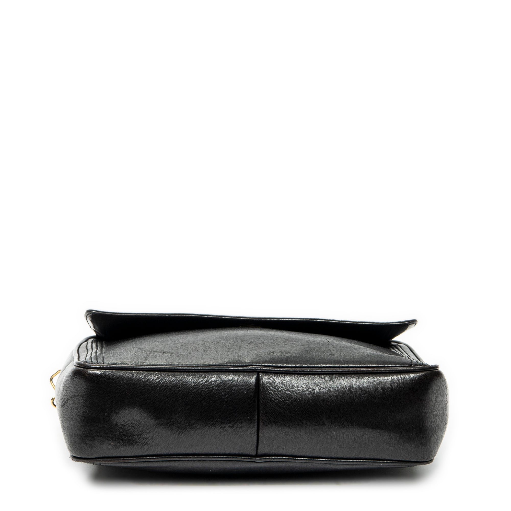 Shoulder Bag CC Tassel Camera Bag Black Lambskin Leather