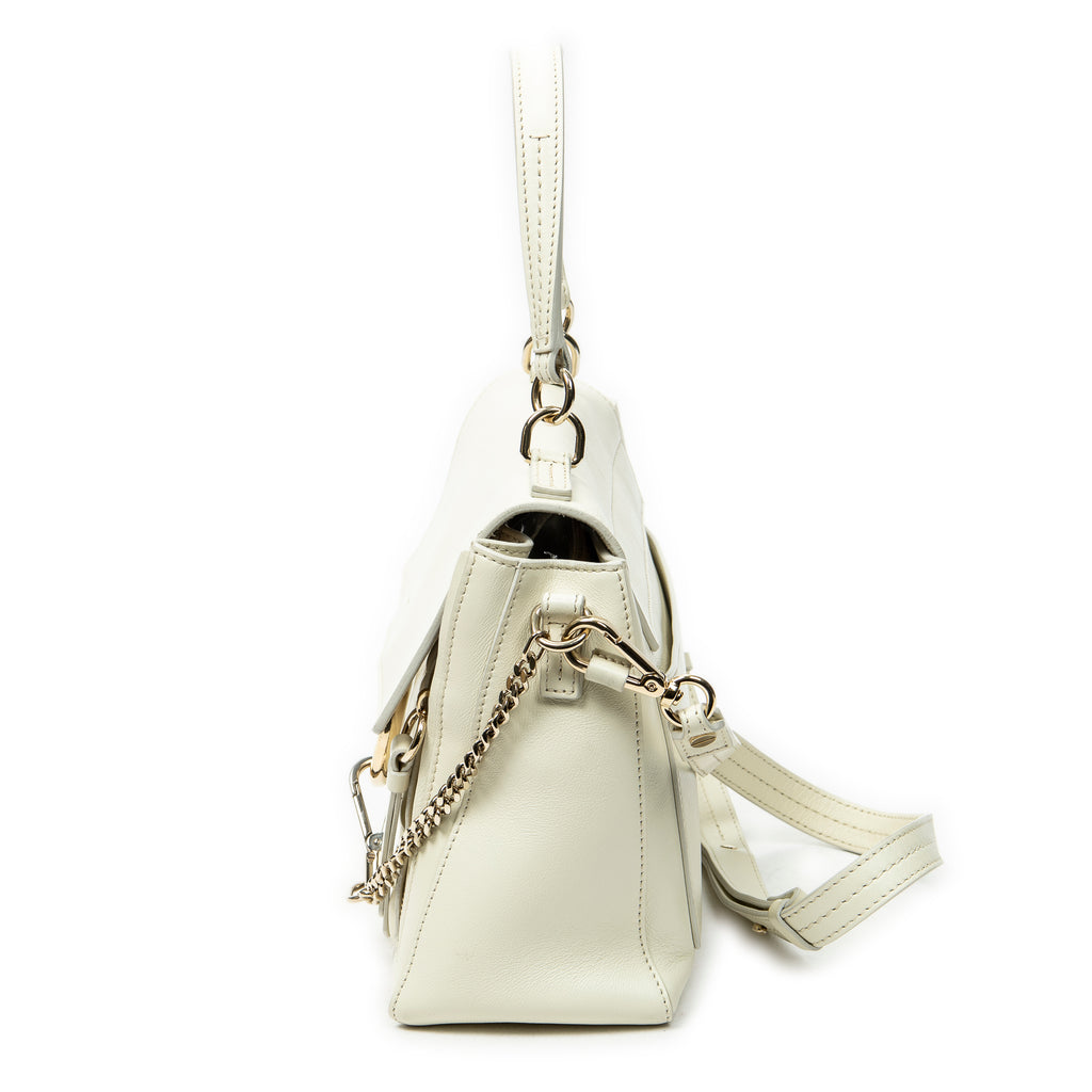 Shoulder Bag Small Faye Day Ivory Calfskin Leather