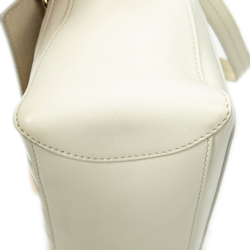 Shoulder Bag Small Faye Day Ivory Calfskin Leather