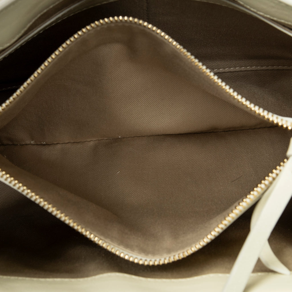 Shoulder Bag Small Faye Day Ivory Calfskin Leather