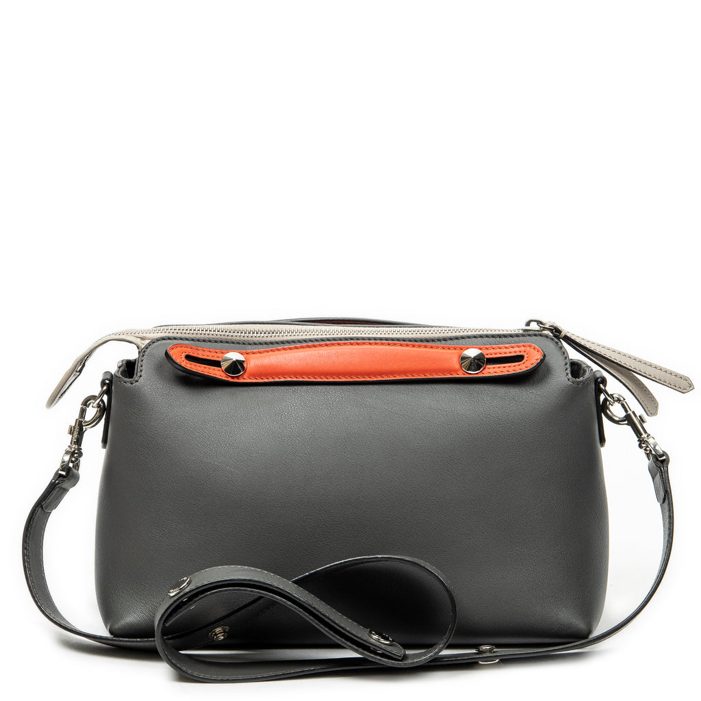 Shoulder Bag Small By the Way Grey Calfskin Leather