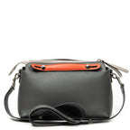 Shoulder Bag Small By the Way Grey Calfskin Leather