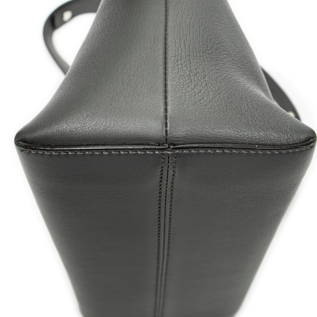 Shoulder Bag Small By the Way Grey Calfskin Leather