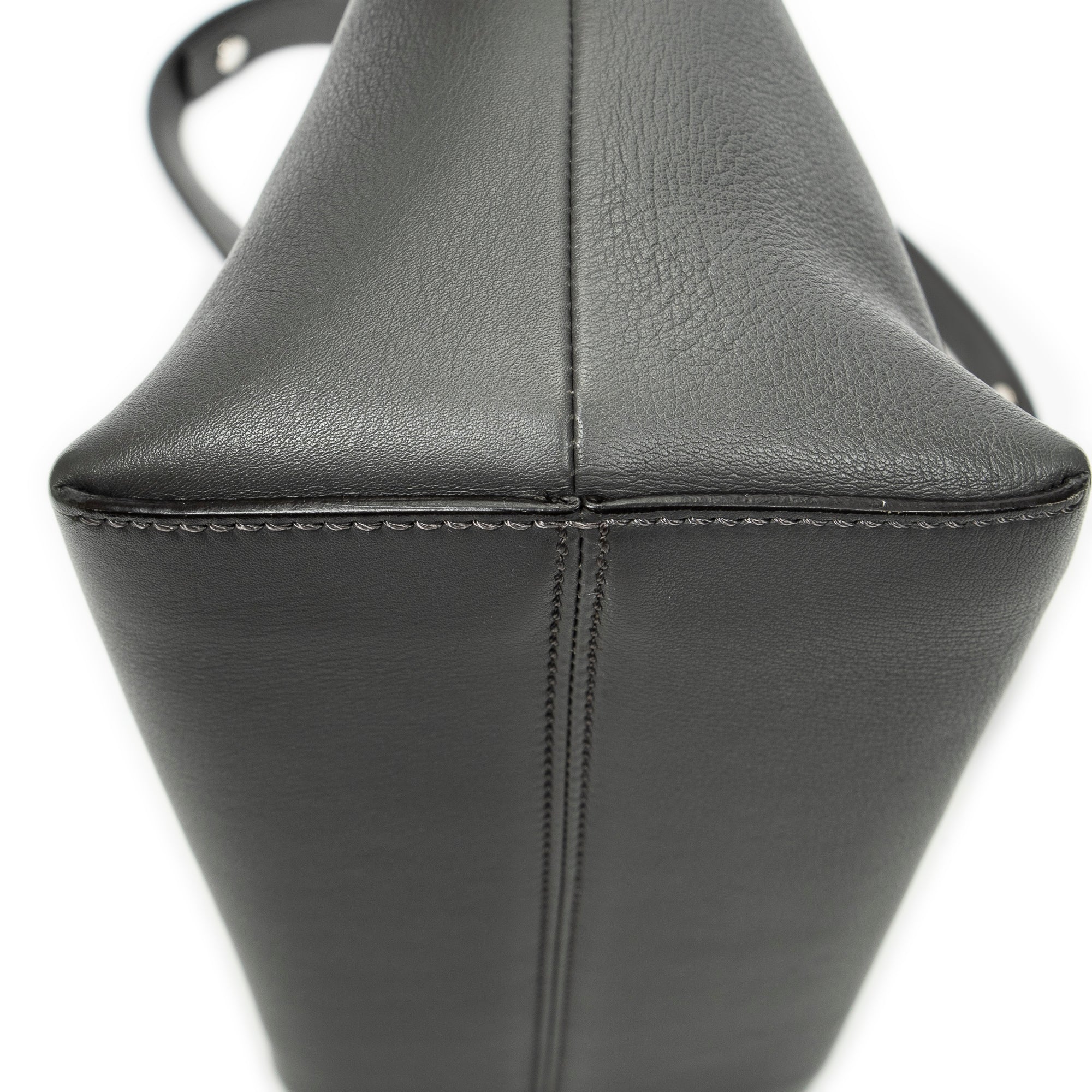 Shoulder Bag Small By the Way Grey Calfskin Leather