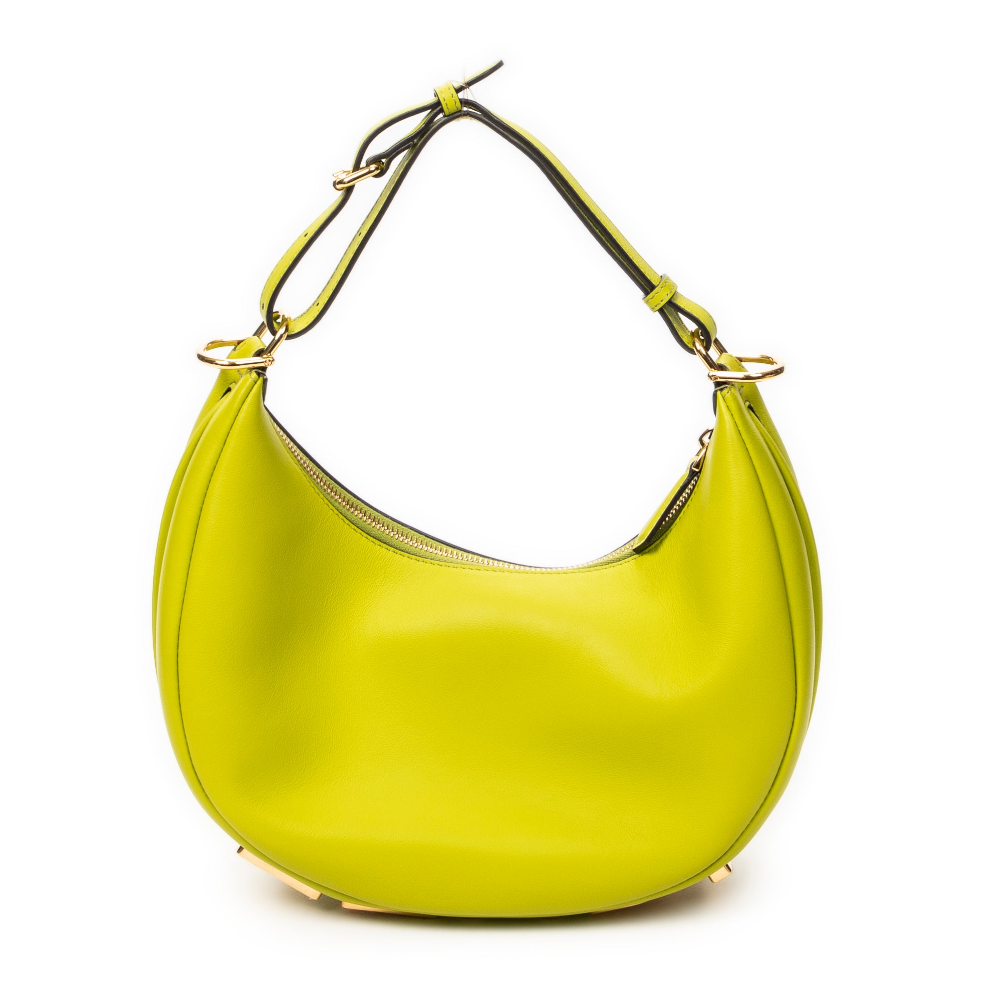 Shoulder Bag Small Fendigraphy Green Calfskin Leather