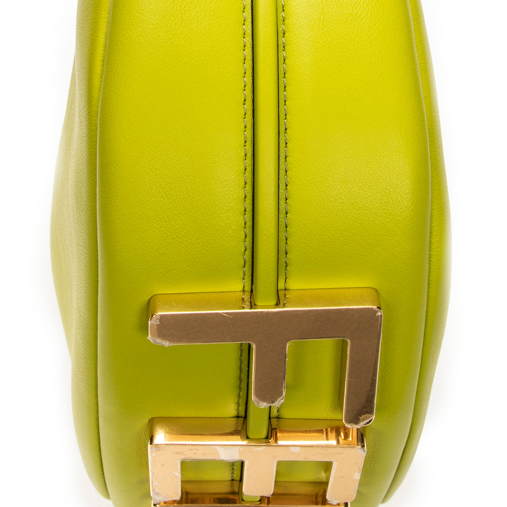 Shoulder Bag Small Fendigraphy Green Calfskin Leather
