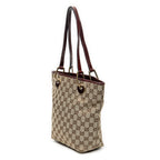 Shoulder Bag Small Eclipse Shopping Maroon Monogrammed Canvas