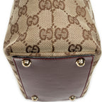 Shoulder Bag Small Eclipse Shopping Maroon Monogrammed Canvas