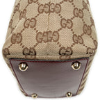 Shoulder Bag Small Eclipse Shopping Maroon Monogrammed Canvas
