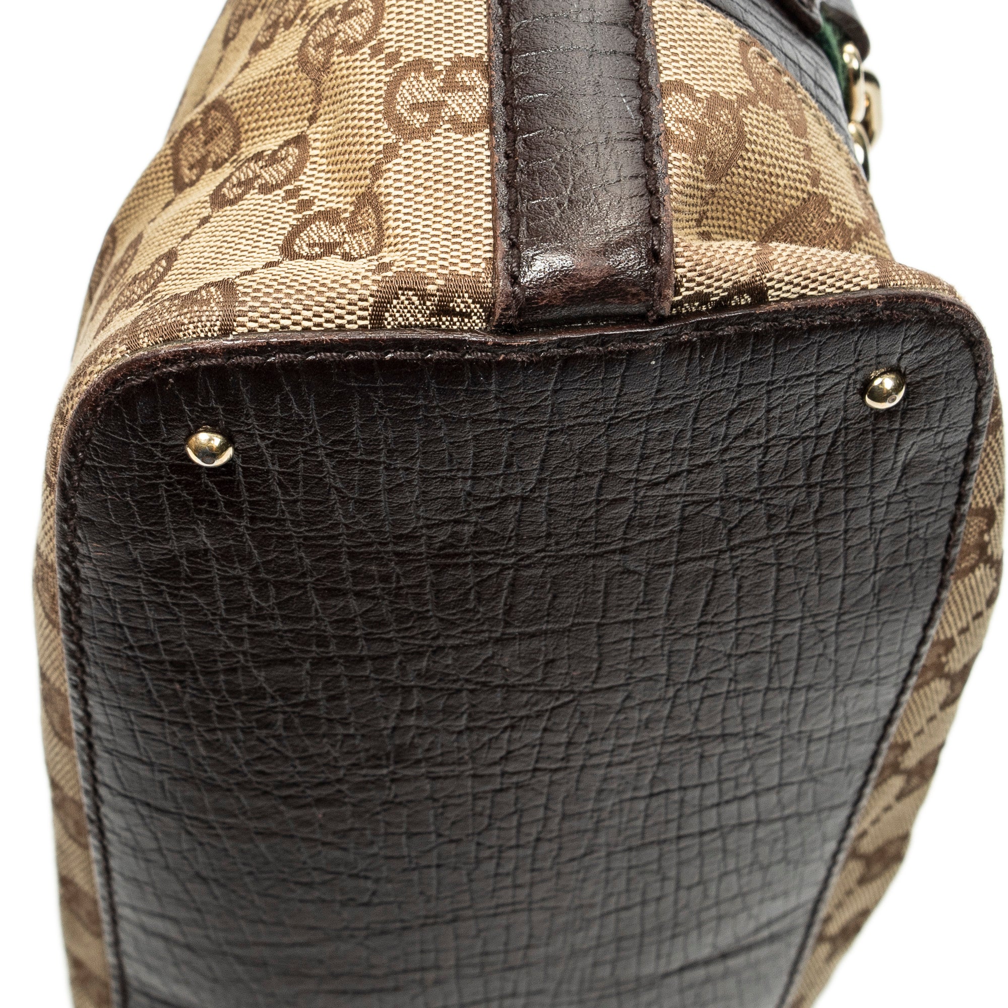 Shoulder Bag Medium Web Hasler Tote Brown Monogrammed Canvas