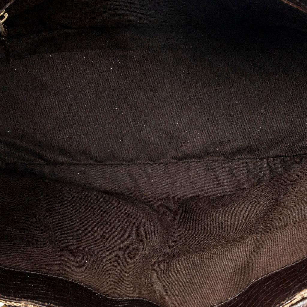 Shoulder Bag Medium Web Hasler Tote Brown Monogrammed Canvas