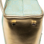 Handbag Mini Boston Light Blue Monogrammed Canvas