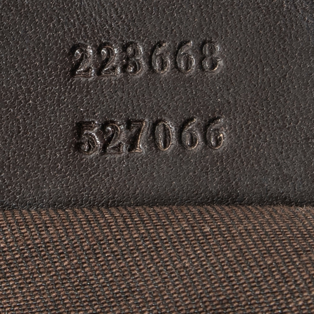 Shoulder Bag Vertical Joy Tote Dark Brown Supreme Coated Canvas