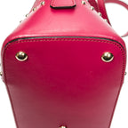 Shoulder Bag Studded Dome Tote Fuchsia Pink Guccissima Leather