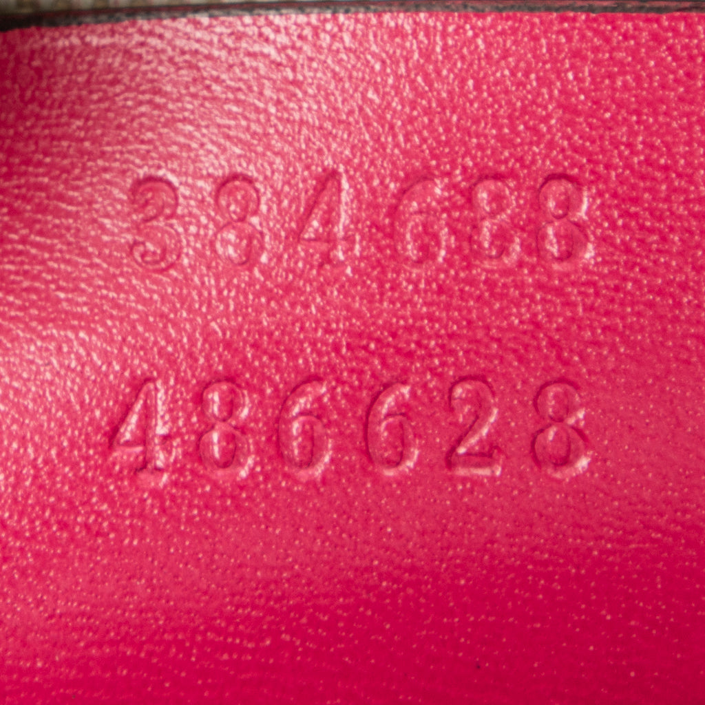 Shoulder Bag Studded Dome Tote Fuchsia Pink Guccissima Leather