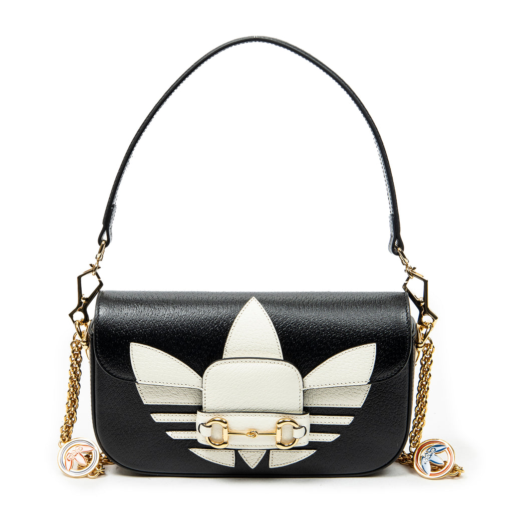 Shoulder Bag Small Horsebit 1955 Black Grained Calfskin Leather