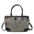 Shoulder Bag Medium Sukey Tote Navy Monogrammed Canvas