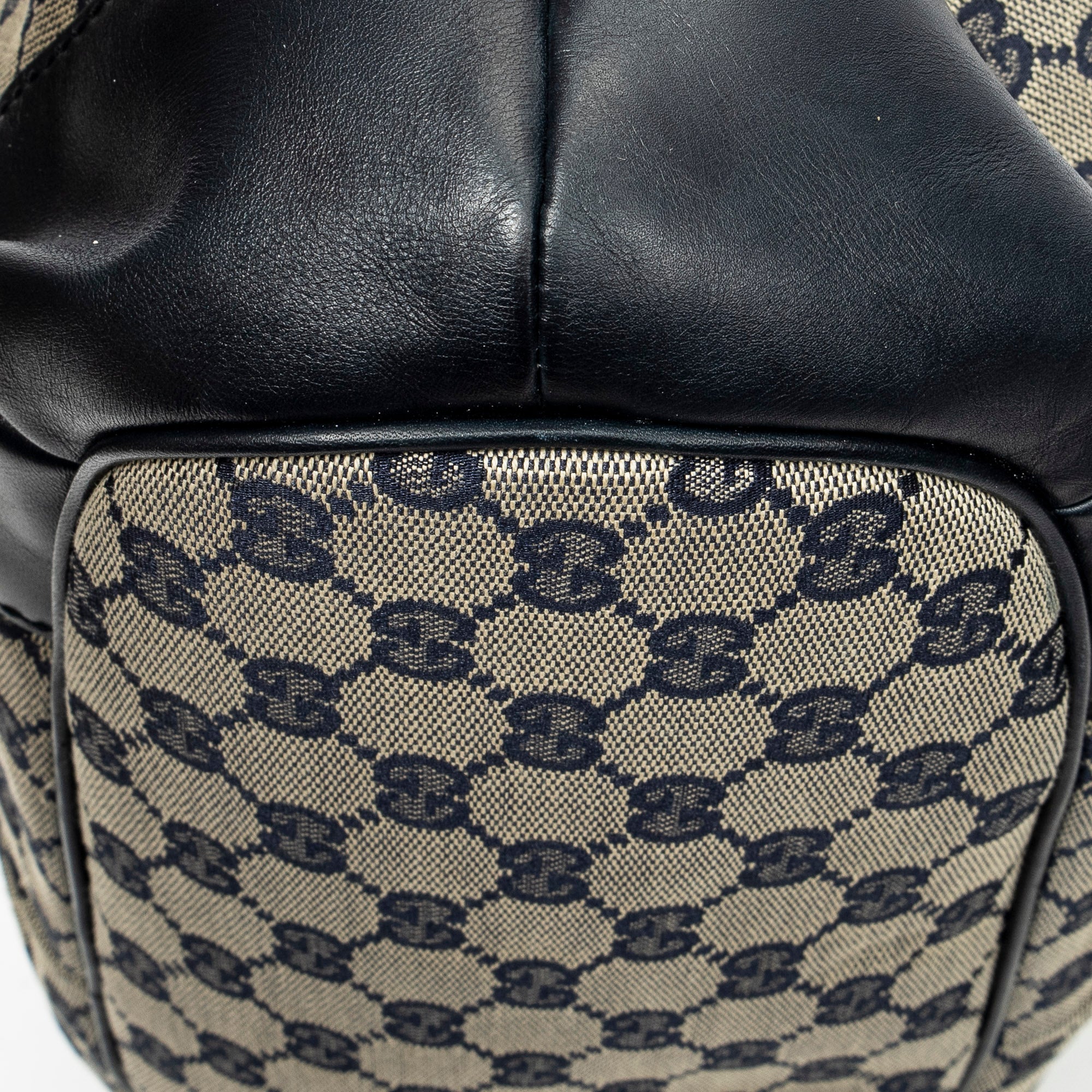 Shoulder Bag Medium Sukey Tote Navy Monogrammed Canvas