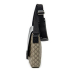 Shoulder Bag Buckle Flap Messenger Black Supreme Coated Canvas