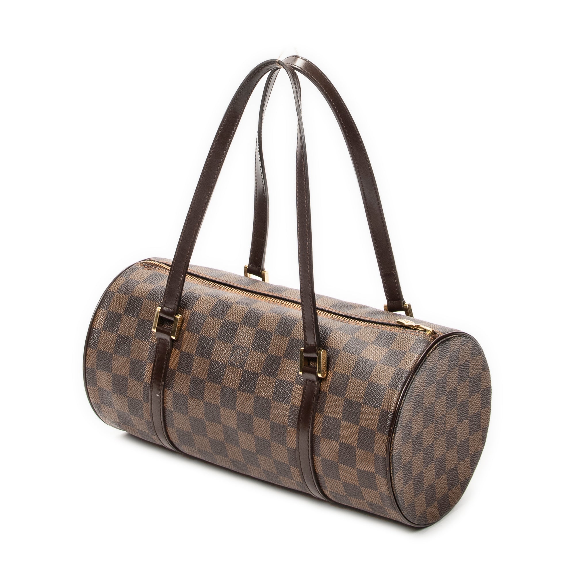 Handbag Papillon 30 Brown Damier Ebene