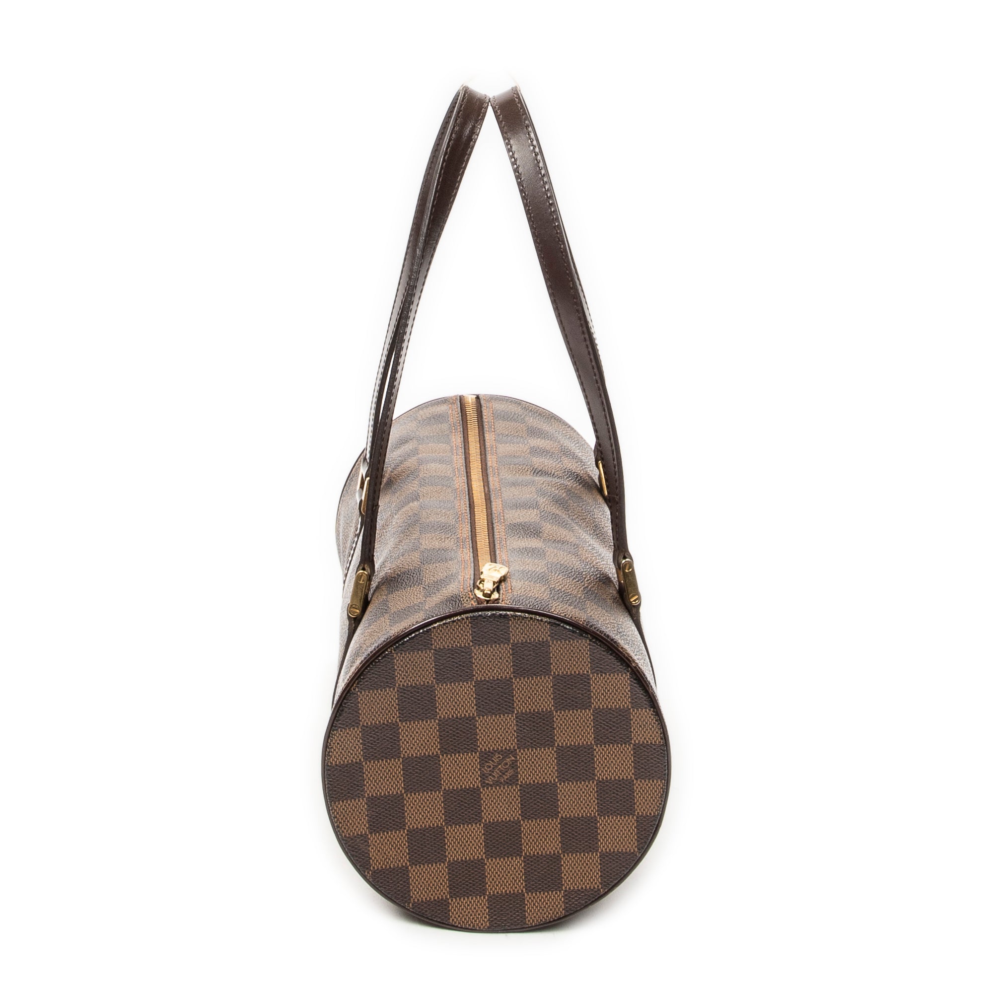 Handbag Papillon 30 Brown Damier Ebene