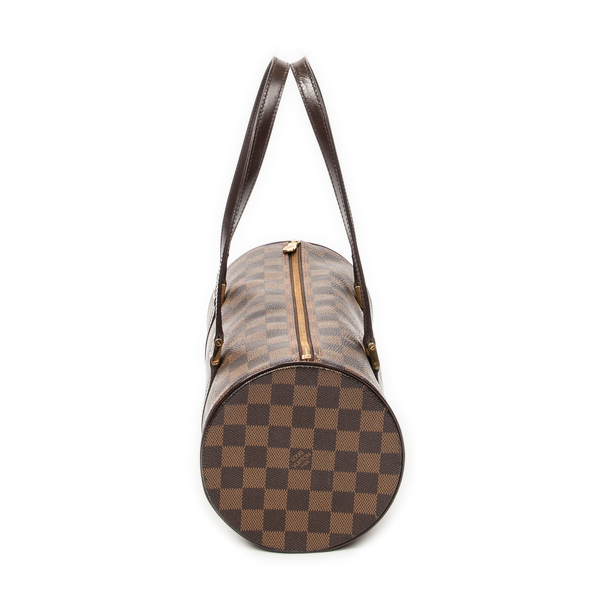 Handbag Papillon 30 Brown Damier Ebene
