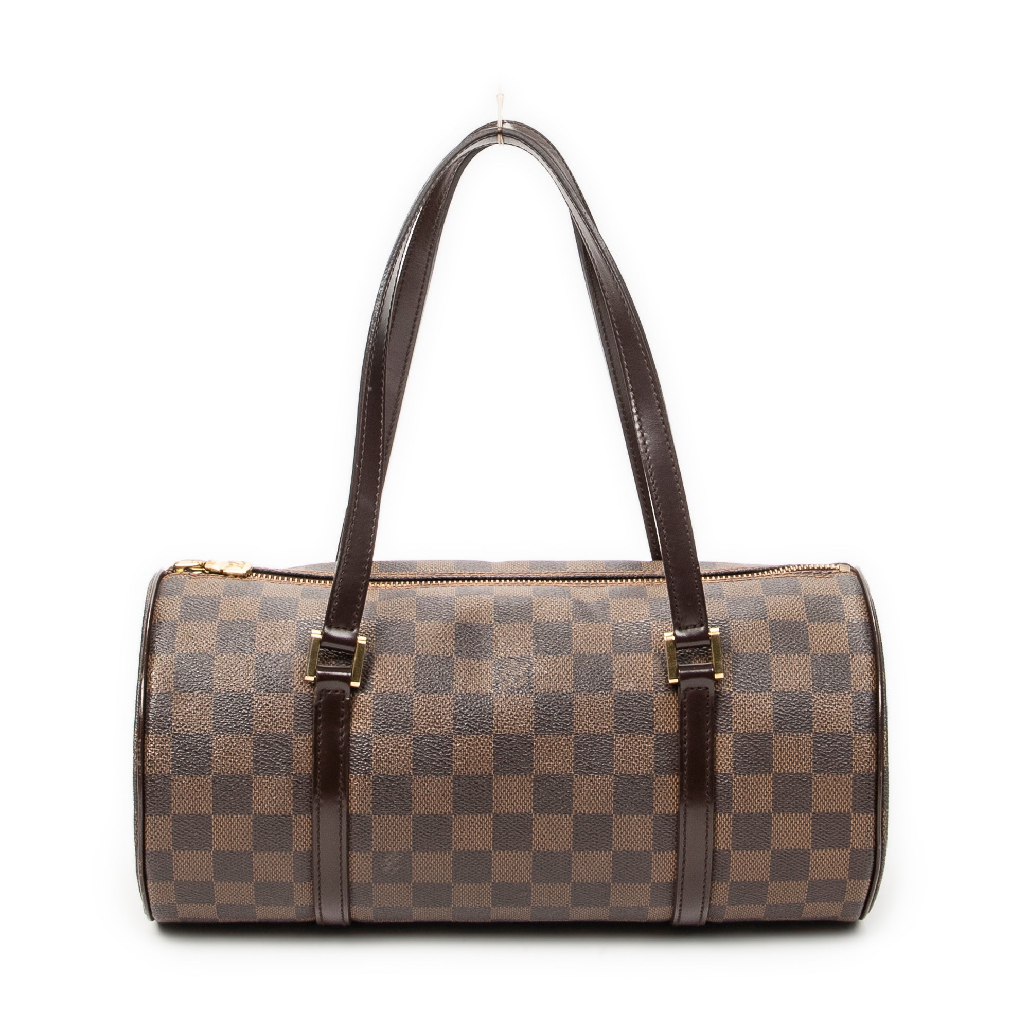 Handbag Papillon 30 Brown Damier Ebene